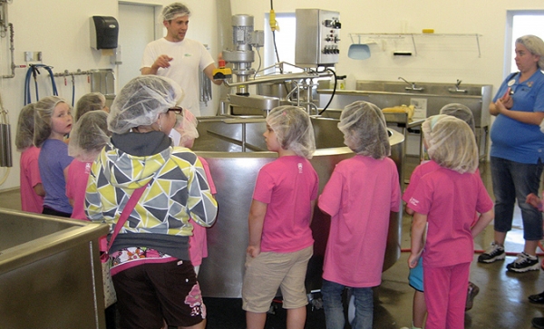 Experience a guided tour of our cheese production facility!